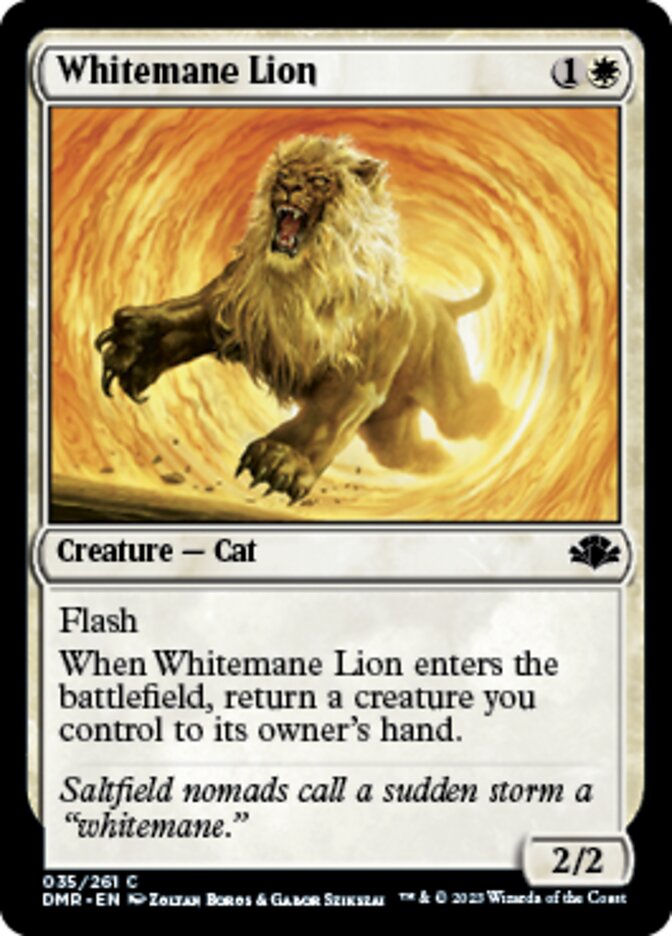 Whitemane Lion [Dominaria Remastered] | Galaxy Games LLC
