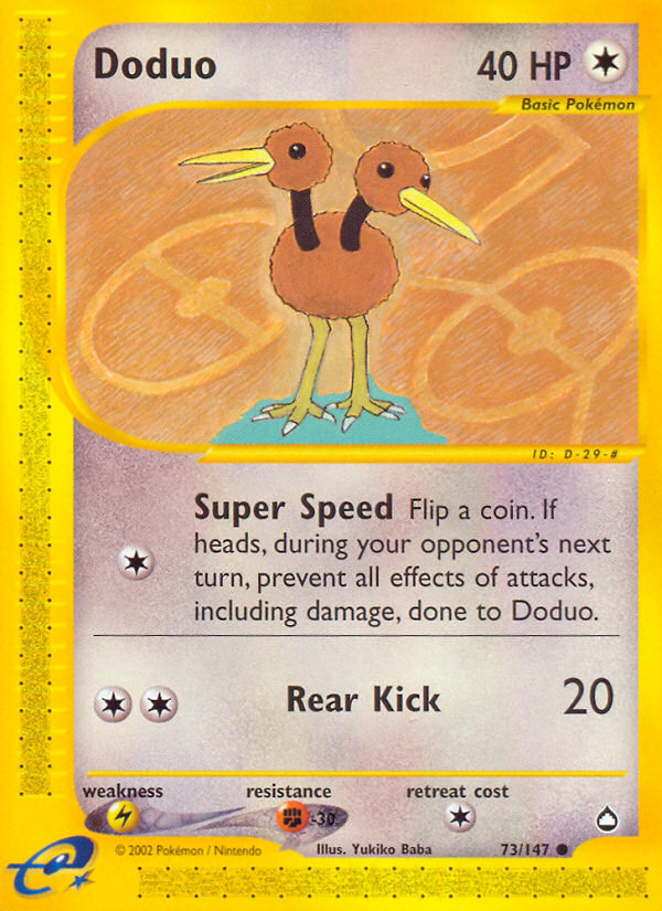 Doduo (73/147) [Aquapolis] | Galaxy Games LLC