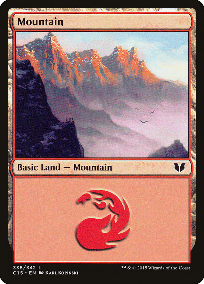 Mountain (338) [Commander 2015] | Galaxy Games LLC