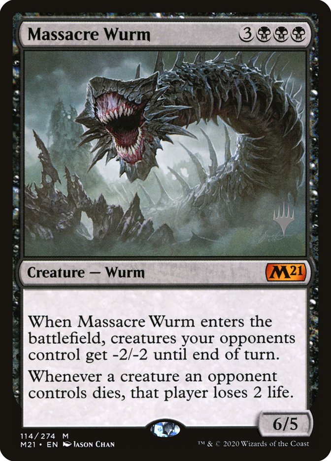 Massacre Wurm (Promo Pack) [Core Set 2021 Promos] | Galaxy Games LLC