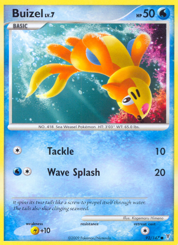 Buizel (92/147) [Platinum: Supreme Victors] | Galaxy Games LLC