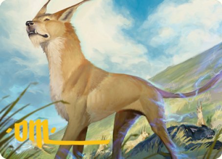 Blink Dog Art Card (Gold-Stamped Signature) [Dungeons & Dragons: Adventures in the Forgotten Realms Art Series] | Galaxy Games LLC