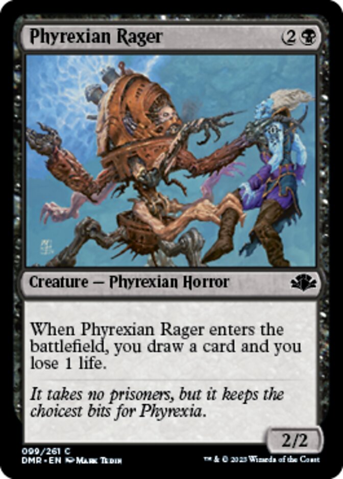 Phyrexian Rager [Dominaria Remastered] | Galaxy Games LLC