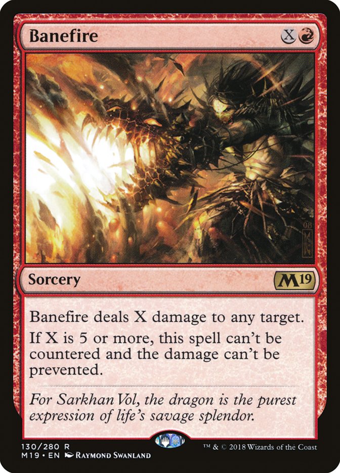 Banefire [Core Set 2019] | Galaxy Games LLC