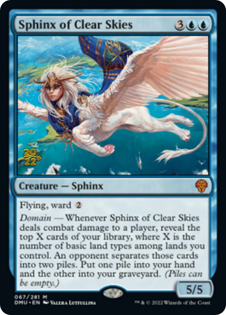 Sphinx of Clear Skies [Dominaria United Prerelease Promos] | Galaxy Games LLC