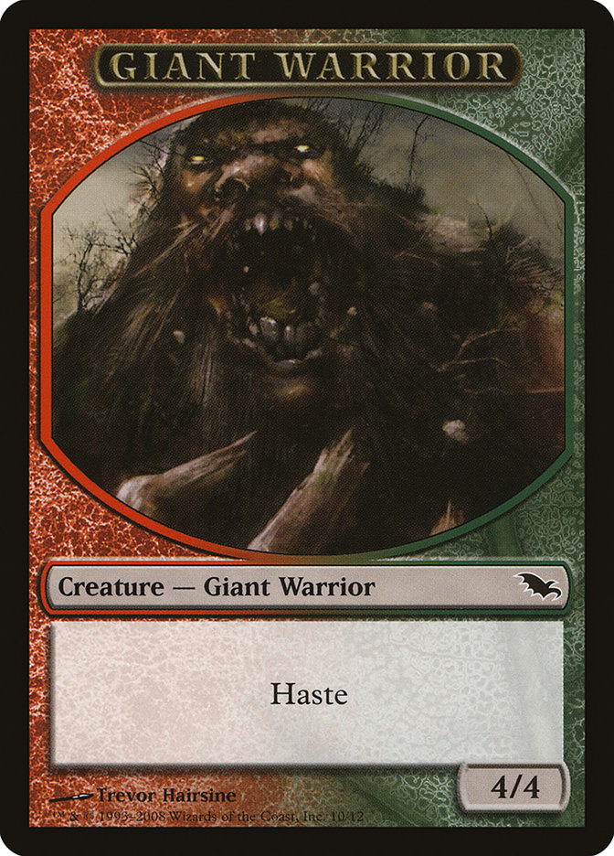 Giant Warrior Token [Shadowmoor Tokens] | Galaxy Games LLC