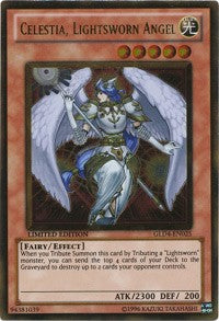 Celestia, Lightsworn Angel [GLD4-EN025] Gold Rare | Galaxy Games LLC