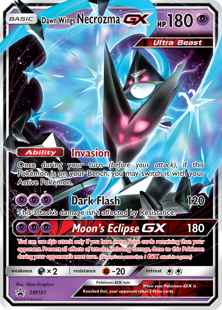 Dawn Wings Necrozma GX (SM101) [Sun & Moon: Black Star Promos] | Galaxy Games LLC