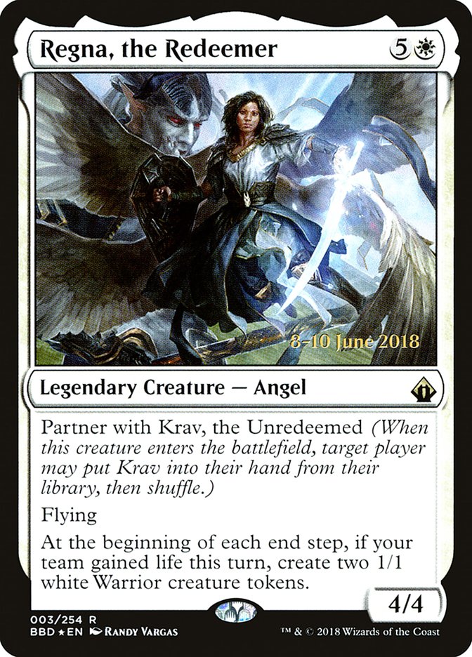 Regna, the Redeemer [Battlebond Prerelease Promos] | Galaxy Games LLC