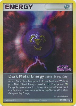 Dark Metal Energy (97/110) (Stamped) [EX: Holon Phantoms] | Galaxy Games LLC