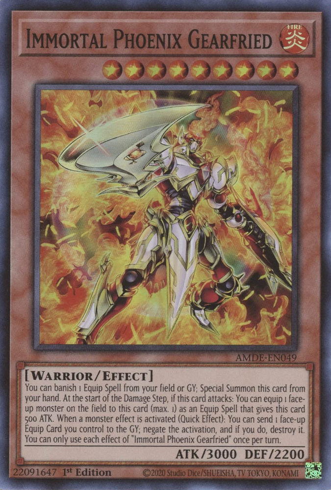 Immortal Phoenix Gearfried [AMDE-EN049] Super Rare | Galaxy Games LLC