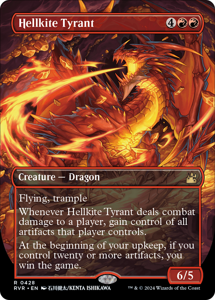 Hellkite Tyrant (Anime Borderless) [Ravnica Remastered] | Galaxy Games LLC