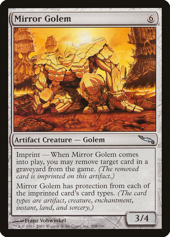 Mirror Golem [Mirrodin] | Galaxy Games LLC