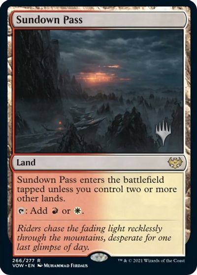 Sundown Pass (Promo Pack) [Innistrad: Crimson Vow Promos] | Galaxy Games LLC