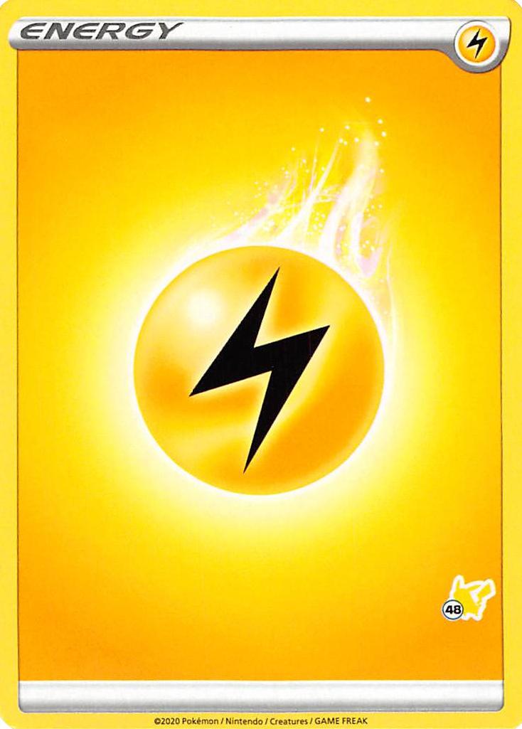 Lightning Energy (Pikachu Stamp #48) [Battle Academy 2022] | Galaxy Games LLC