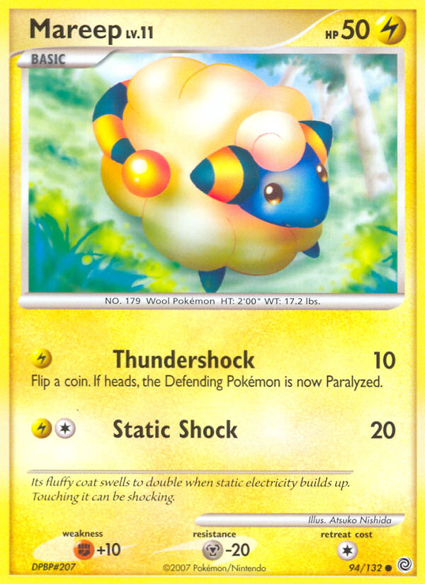 Mareep (94/132) [Diamond & Pearl: Secret Wonders] | Galaxy Games LLC