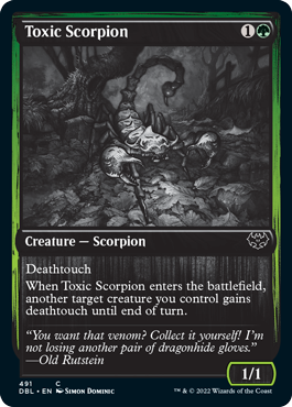 Toxic Scorpion [Innistrad: Double Feature] | Galaxy Games LLC