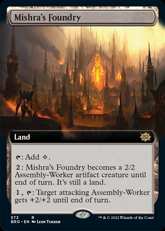 Mishra's Foundry (Extended Art) [The Brothers' War] | Galaxy Games LLC