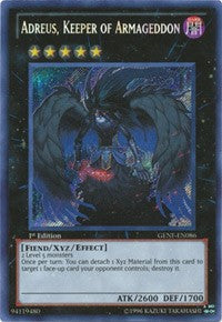 Adreus, Keeper of Armageddon [GENF-EN086] Secret Rare | Galaxy Games LLC