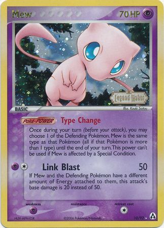 Mew (10/92) (Stamped) [EX: Legend Maker] | Galaxy Games LLC