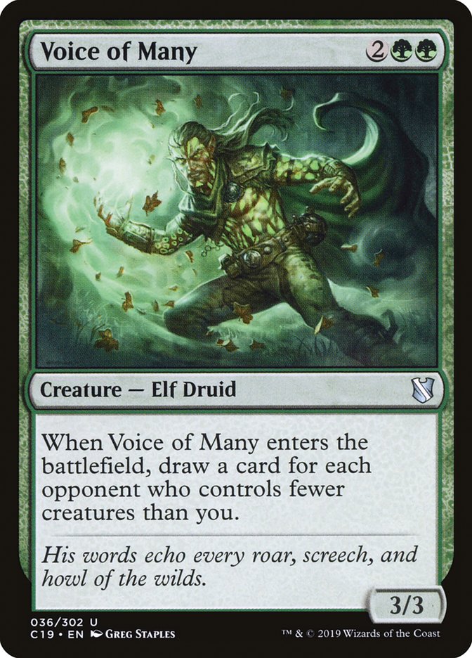 Voice of Many [Commander 2019] | Galaxy Games LLC