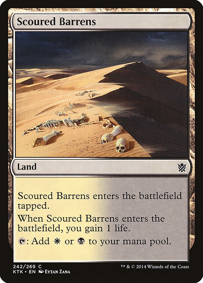 Scoured Barrens [Khans of Tarkir] | Galaxy Games LLC