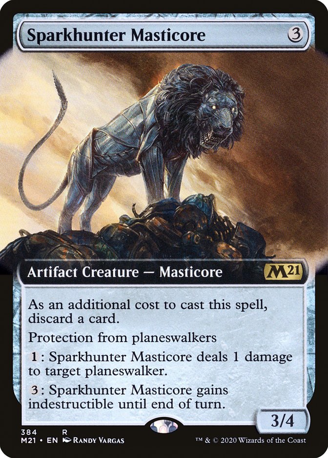 Sparkhunter Masticore (Extended Art) [Core Set 2021] | Galaxy Games LLC