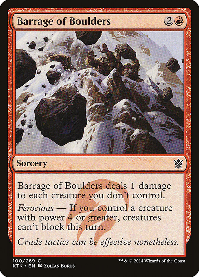 Barrage of Boulders [Khans of Tarkir] | Galaxy Games LLC