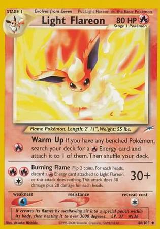 Light Flareon (46/105) [Neo Destiny Unlimited] | Galaxy Games LLC