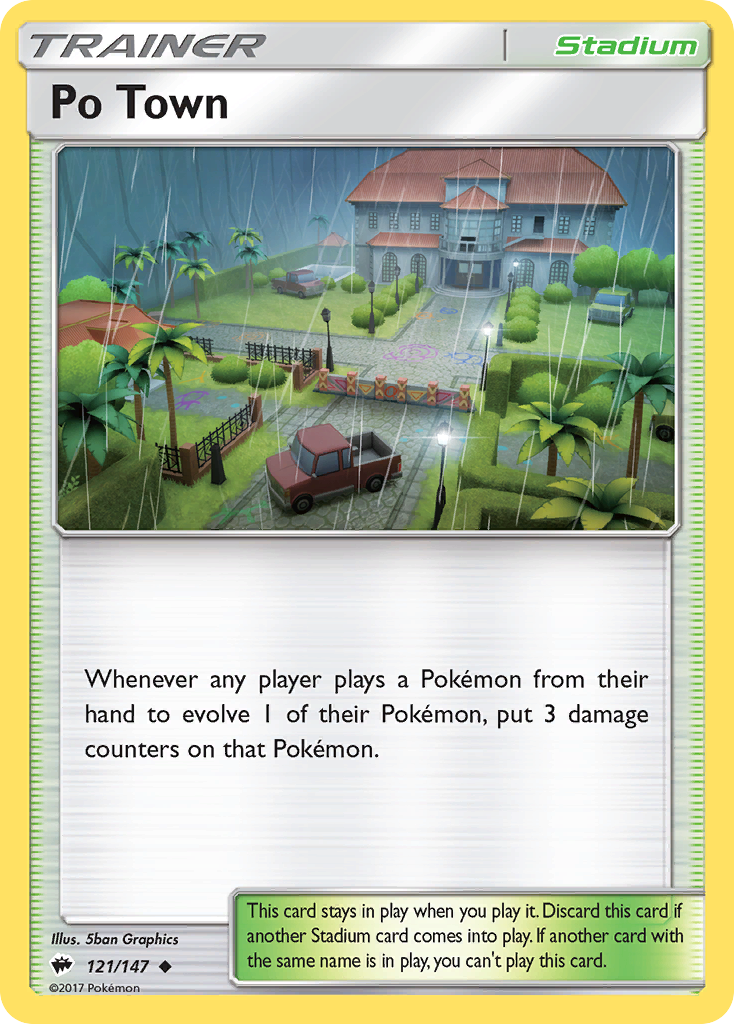 Po Town (121/147) [Sun & Moon: Burning Shadows] | Galaxy Games LLC