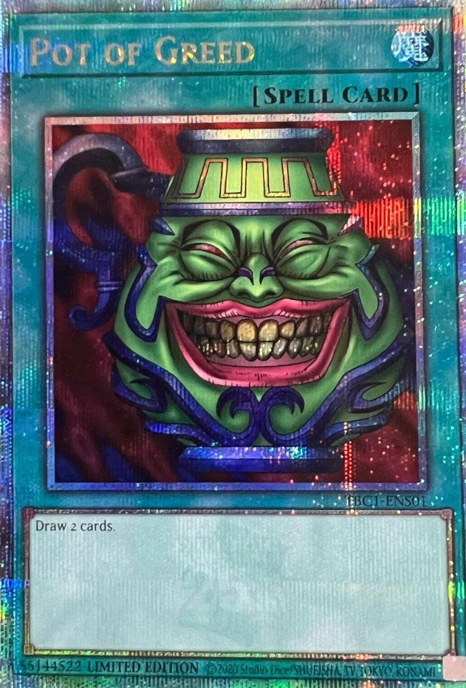 Pot of Greed [TBC1-ENS01] Secret Rare | Galaxy Games LLC