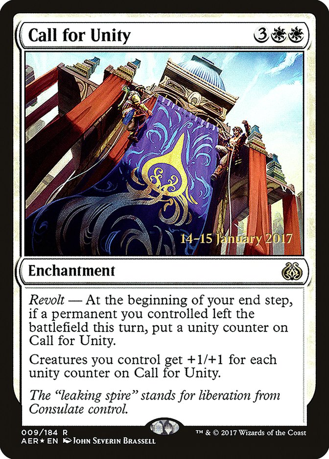 Call for Unity [Aether Revolt Prerelease Promos] | Galaxy Games LLC