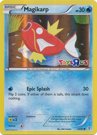 Magikarp (22/83) (Toys R Us Promo) [XY: Generations] | Galaxy Games LLC