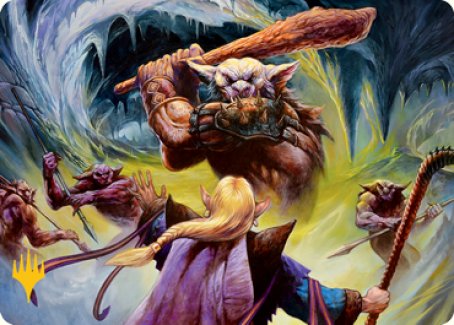 Den of the Bugbear (Dungeon Module) Art Card (Gold-Stamped Signature) [Dungeons & Dragons: Adventures in the Forgotten Realms Art Series] | Galaxy Games LLC