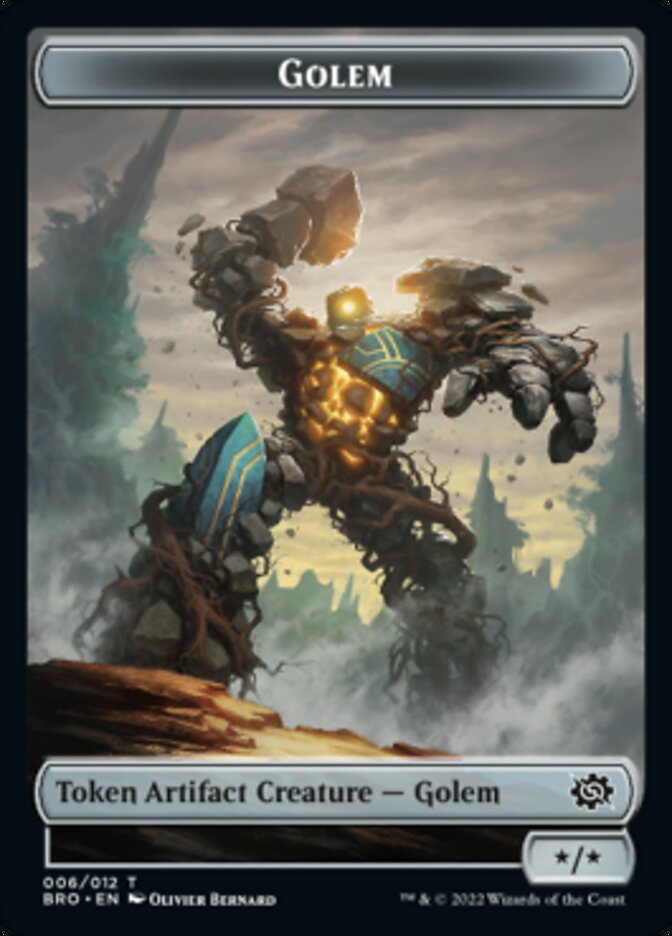 Golem Token [The Brothers' War Tokens] | Galaxy Games LLC
