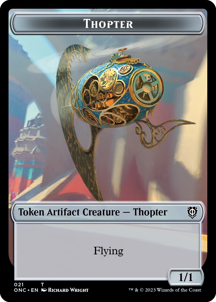 Myr // Thopter Double-Sided Token [Phyrexia: All Will Be One Commander Tokens] | Galaxy Games LLC