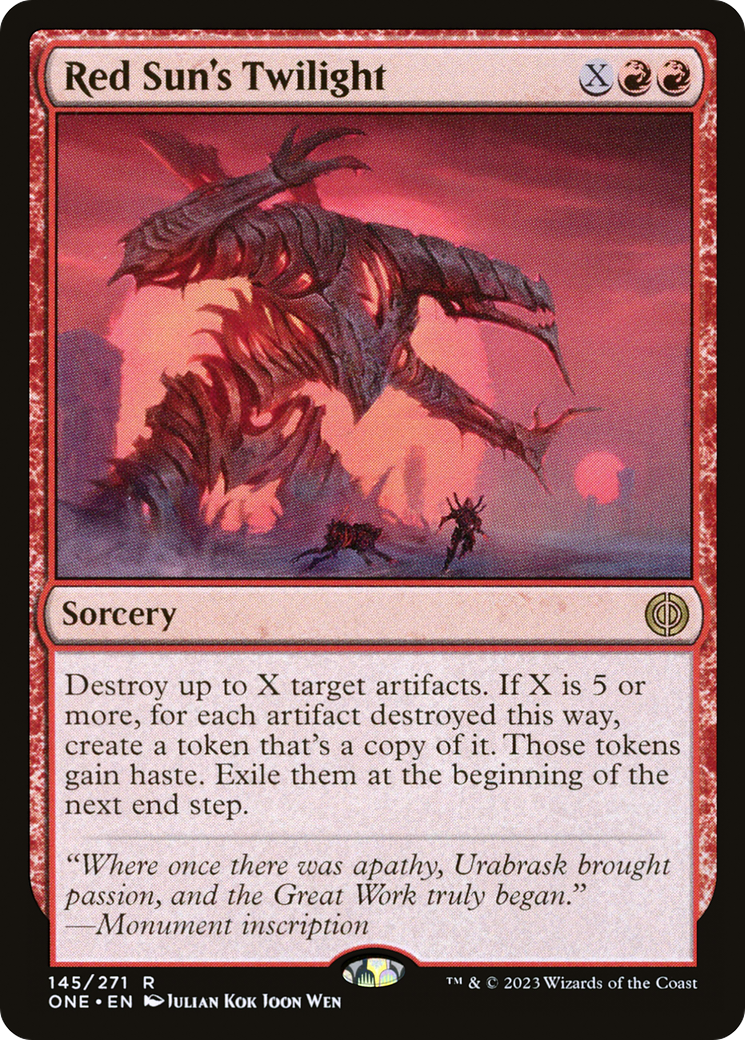 Red Sun's Twilight [Phyrexia: All Will Be One] | Galaxy Games LLC