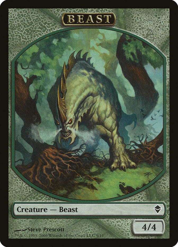 Beast Token [Zendikar Tokens] | Galaxy Games LLC