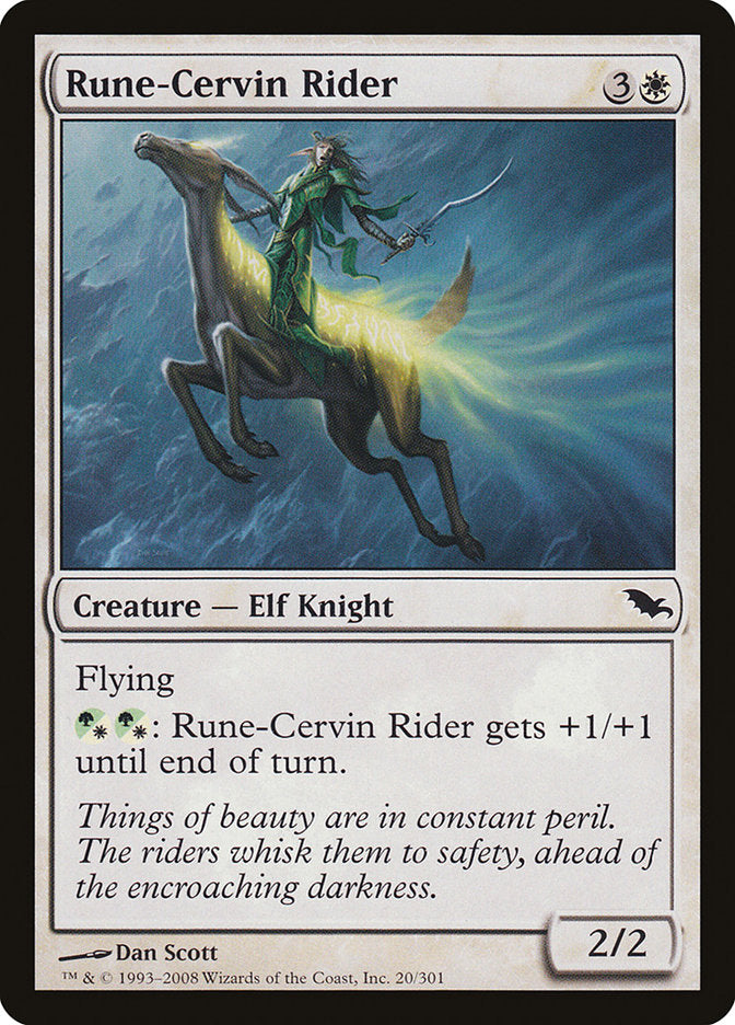 Rune-Cervin Rider [Shadowmoor] | Galaxy Games LLC