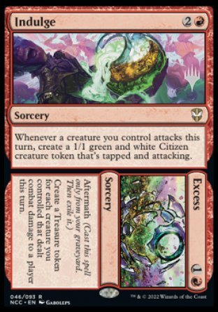 Indulge // Excess (Promo Pack) [Streets of New Capenna Commander Promos] | Galaxy Games LLC