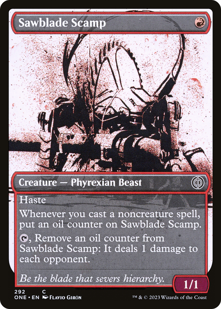 Sawblade Scamp (Showcase Ichor) [Phyrexia: All Will Be One] | Galaxy Games LLC