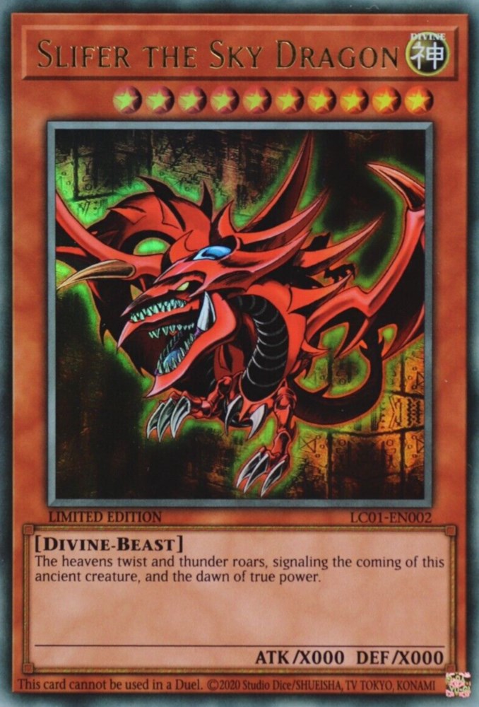 Slifer the Sky Dragon (25th Anniversary) [LC01-EN002] Ultra Rare | Galaxy Games LLC