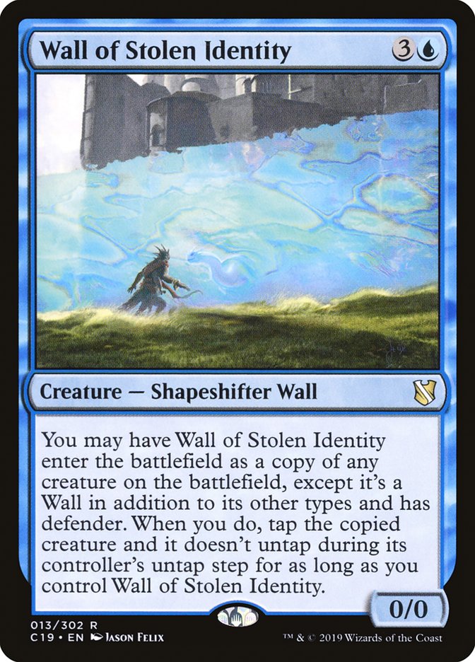 Wall of Stolen Identity [Commander 2019] | Galaxy Games LLC