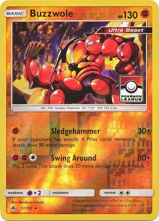 Buzzwole (77/131) (League Promo) [Sun & Moon: Forbidden Light] | Galaxy Games LLC