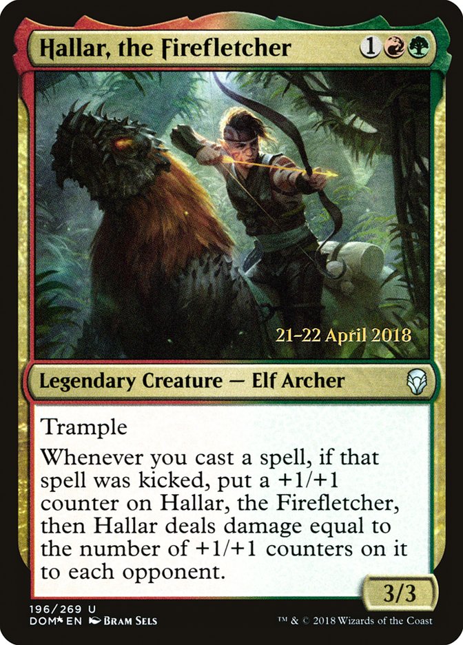 Hallar, the Firefletcher [Dominaria Prerelease Promos] | Galaxy Games LLC