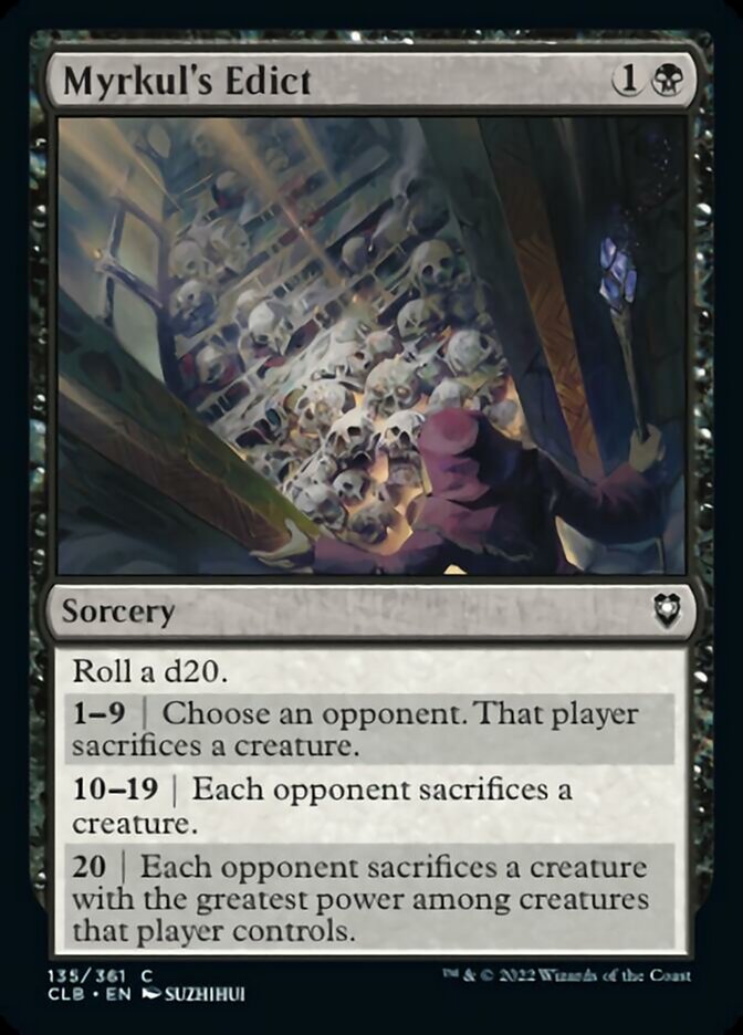 Myrkul's Edict [Commander Legends: Battle for Baldur's Gate] | Galaxy Games LLC