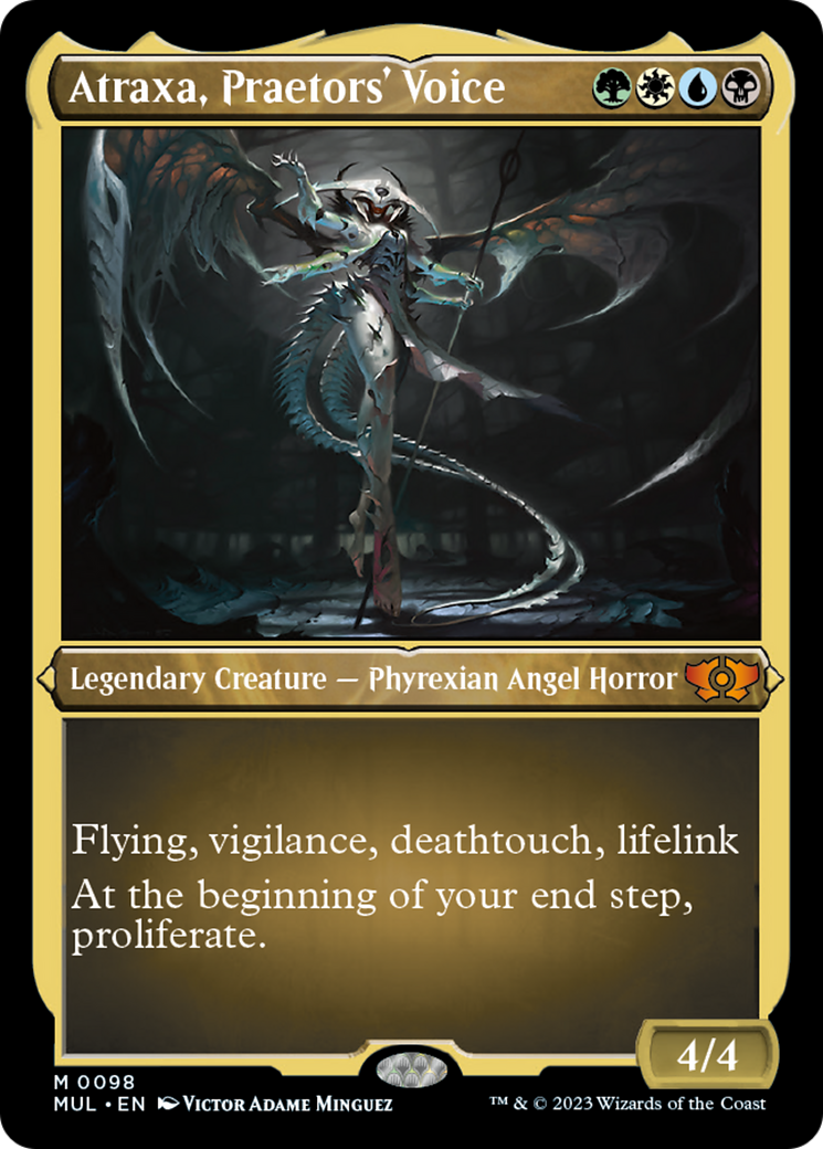 Atraxa, Praetors' Voice (Foil Etched) [Multiverse Legends] | Galaxy Games LLC