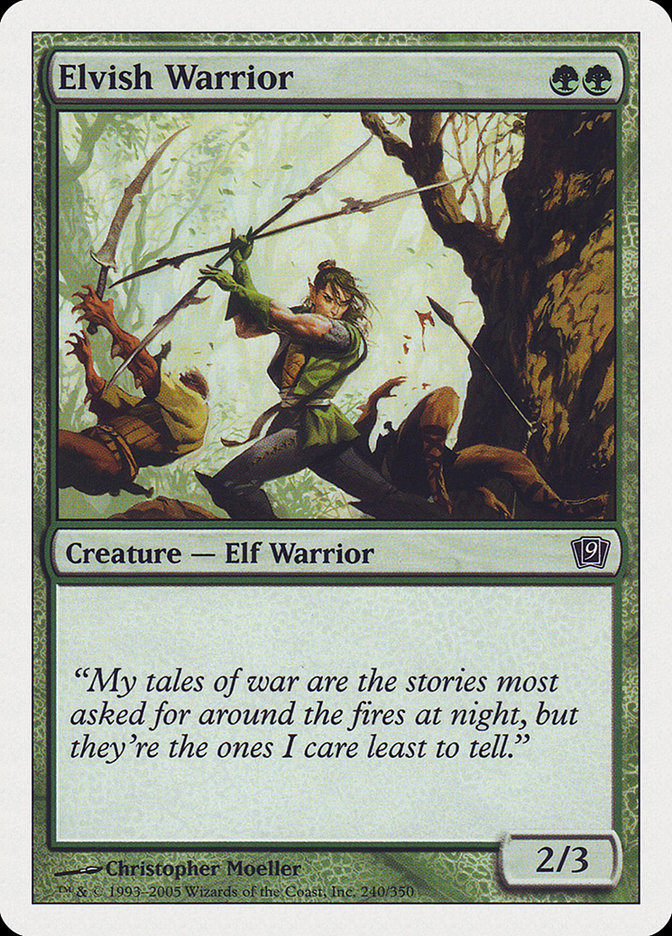 Elvish Warrior [Ninth Edition] | Galaxy Games LLC