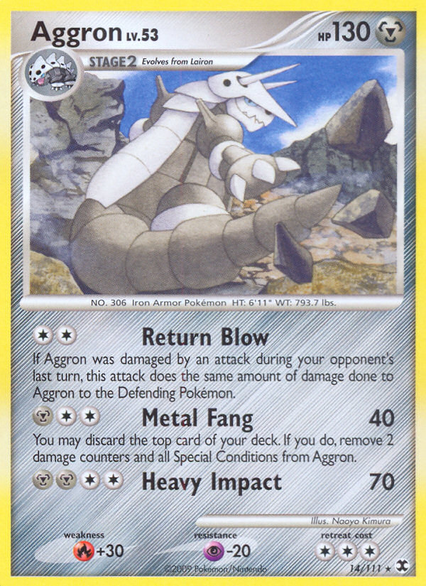 Aggron (14/111) [Platinum: Rising Rivals] | Galaxy Games LLC