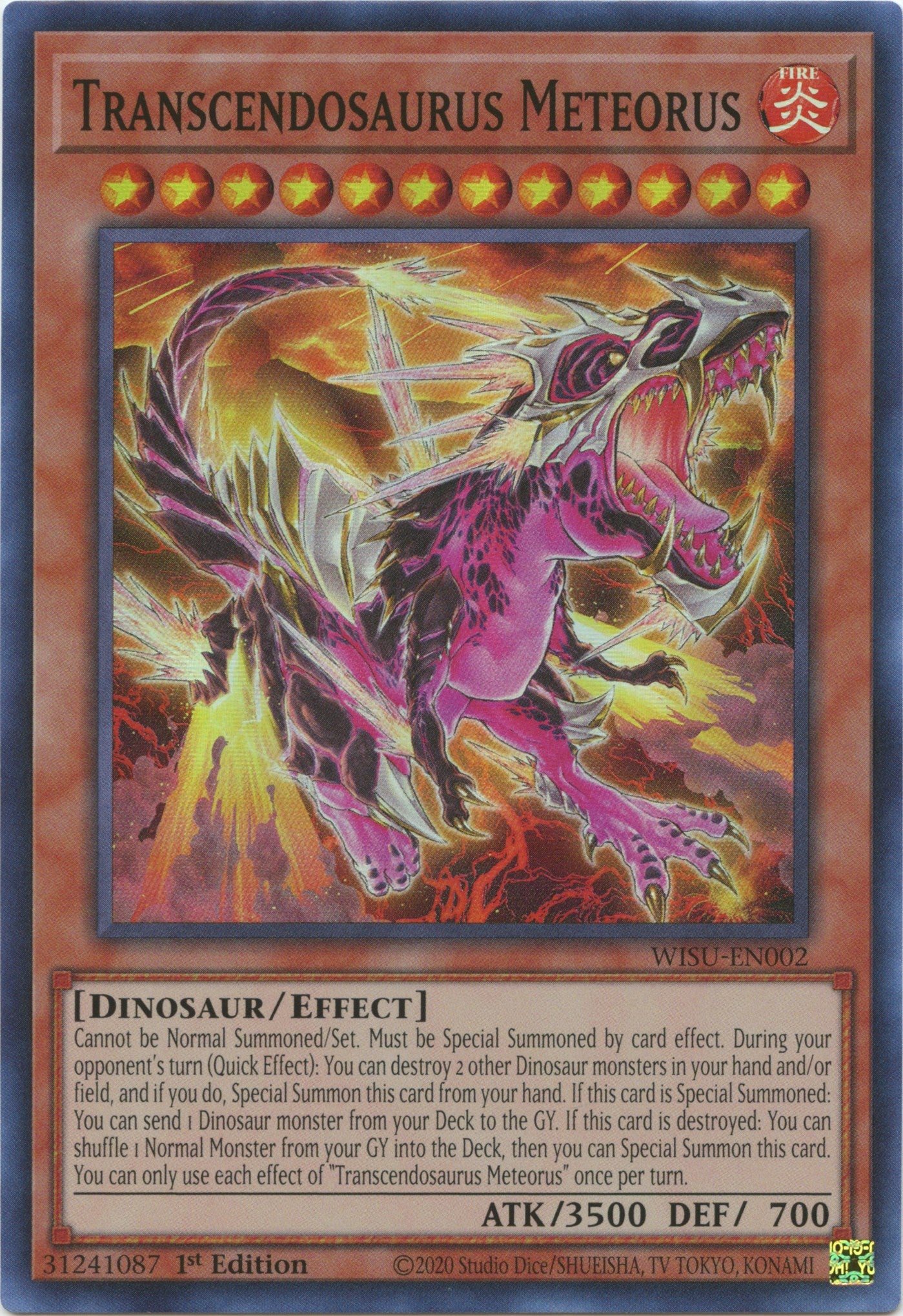 Transcendosaurus Meteorus [WISU-EN002] Super Rare | Galaxy Games LLC